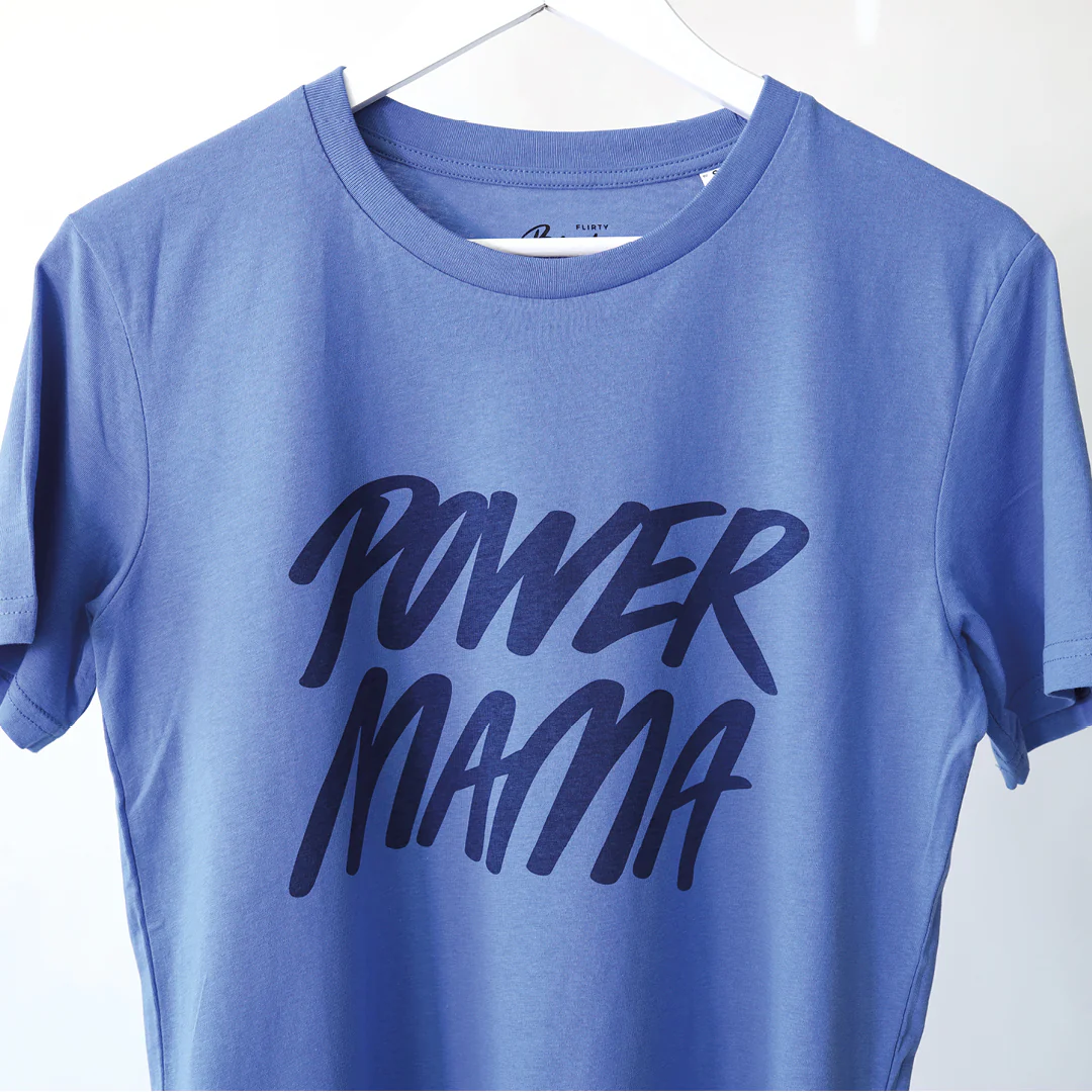 Power Mama T-shirt Blå - Image 4