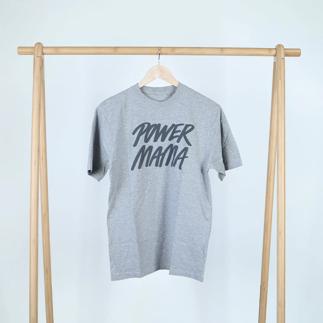 Power Mama t-shirt Grå - Image 3