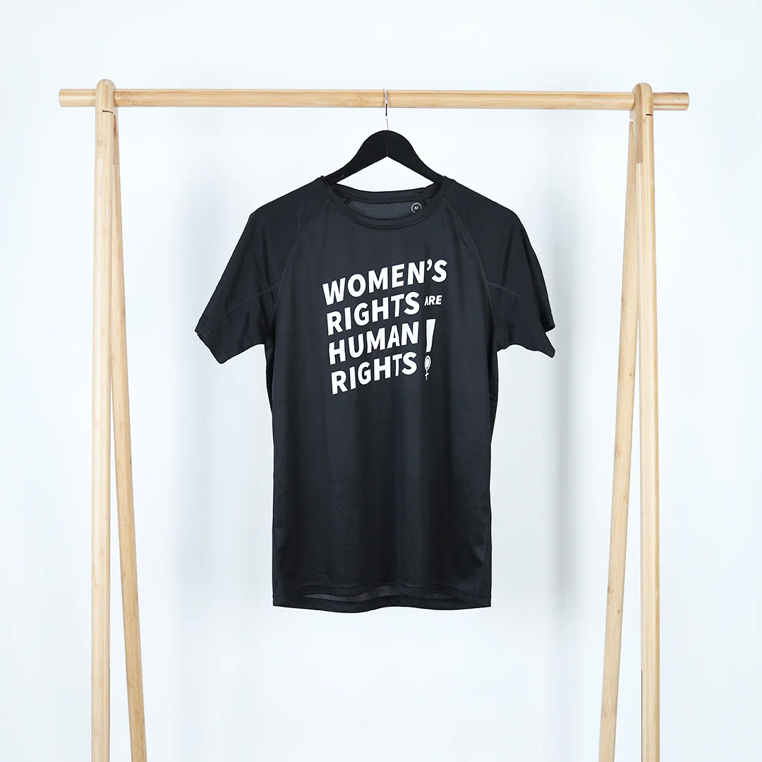 Women's rights are human rights løbe t-shirt - Image 3